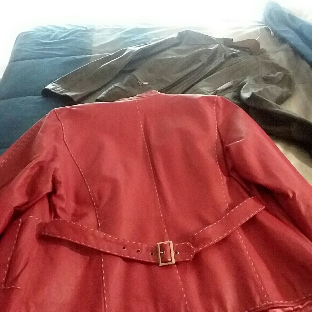 Woman's Pamela McCoy genuine leather jacket